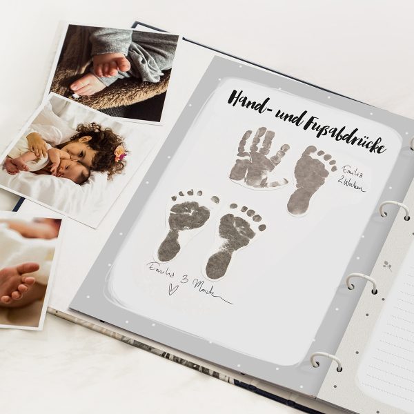 Erinnerungsalbum Baby Abdruck