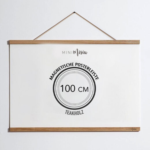 Magnetischer Rahmen - Teakholz 100 cm