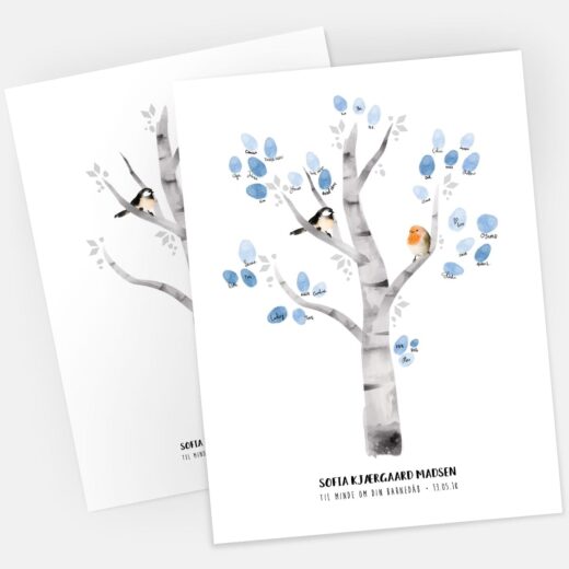 fingerabdruckposter birke