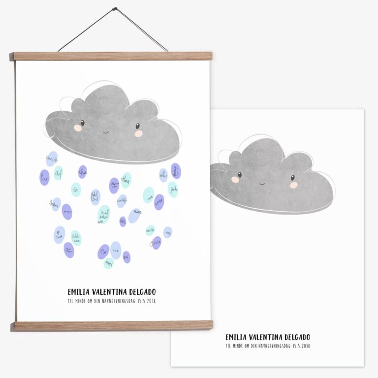 fingerabdruckposter wolke